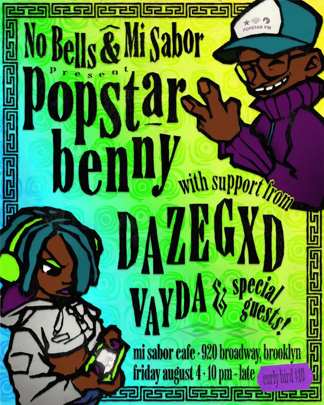 Poster for Popstar Benny, Dazegxd, Vayda show