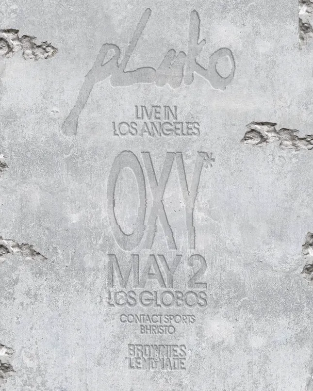 Pluko Los Angeles Tour Poster