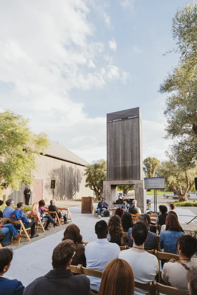Fireside Chat at Ojai Valley Inn. Corpotrate event photography
