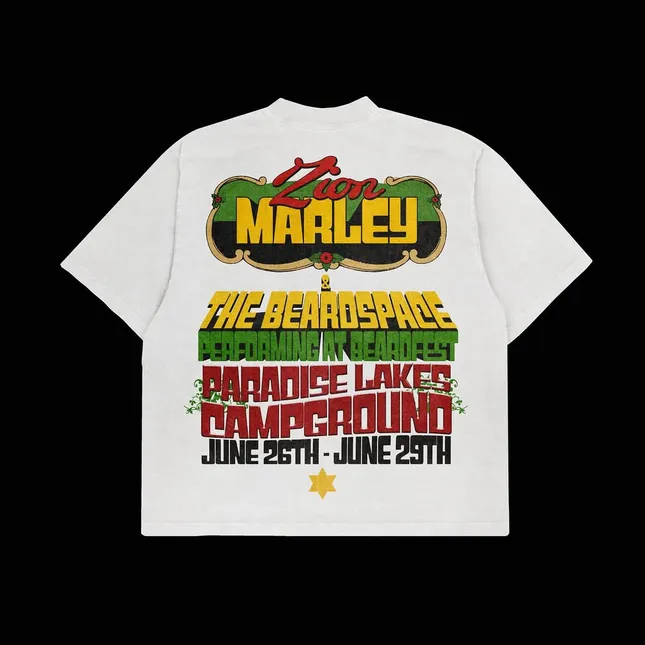 T-shirt designs for Zion Marley's Beardspace Festival show