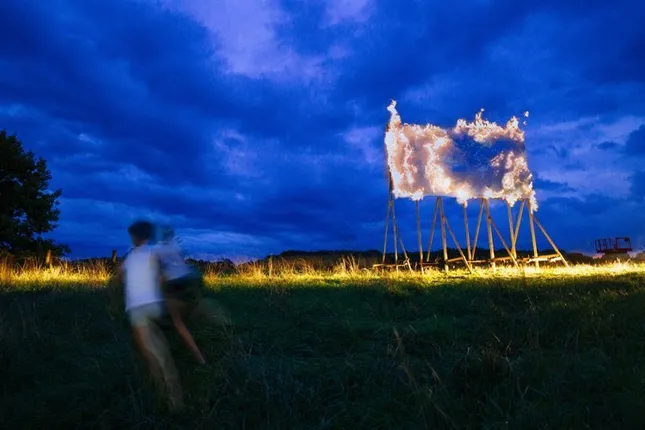 Burning Billboard
