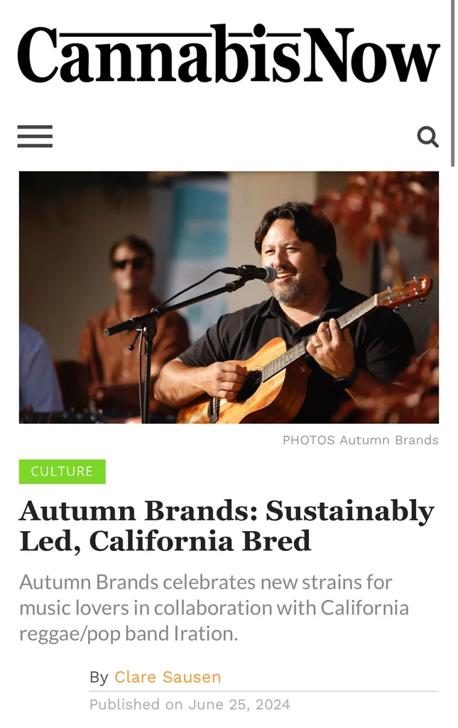 Cannabis Now - Autumn Brands: Sustainably Led, California Bred