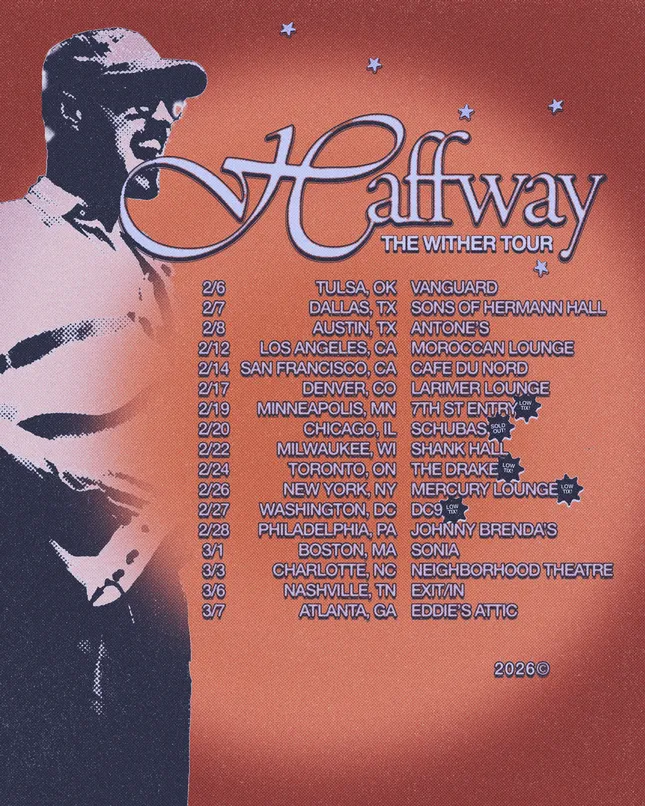 Tour Poster for Haffway