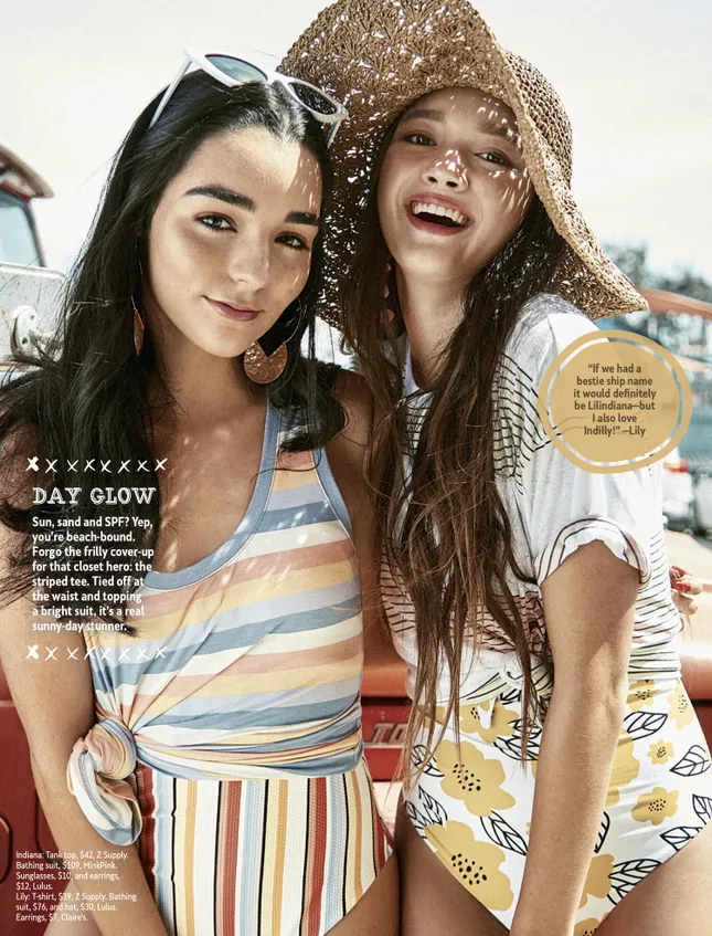 Indiana Massara and Lily Chee for Girls Life Magazine