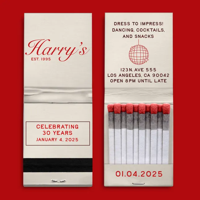 Harry’s 30th Invitation Design