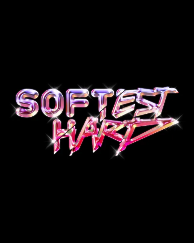 SOFTEST HARD, CHROME LOGO DESIGN + ASSETS.
