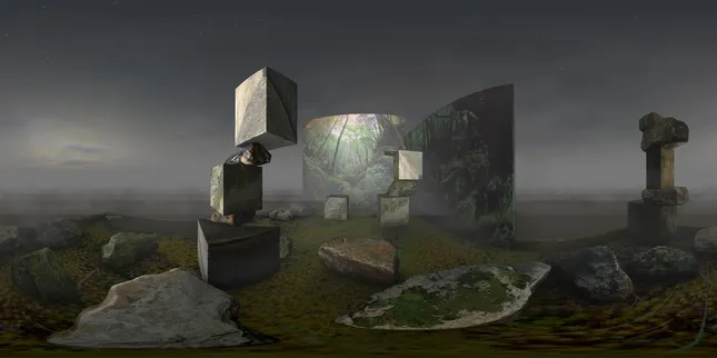 At the Speed of Stillness - 3D World Renders