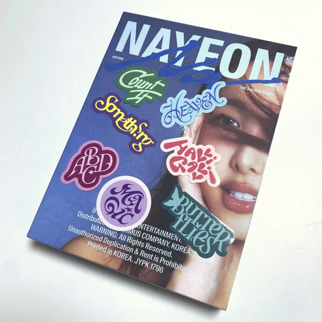 Nayeon – 'NA' Album track title designs