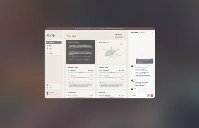 AI Health App UI / UX