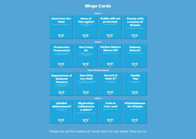 Budget Insurance - Bad News Bingo