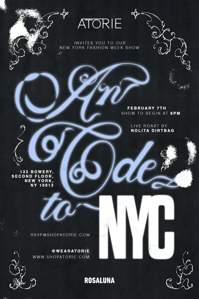 ATORIE NYFW INVITE