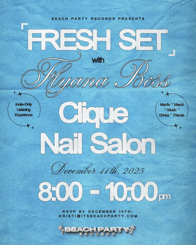 Event Flyer Design: FRESH SET