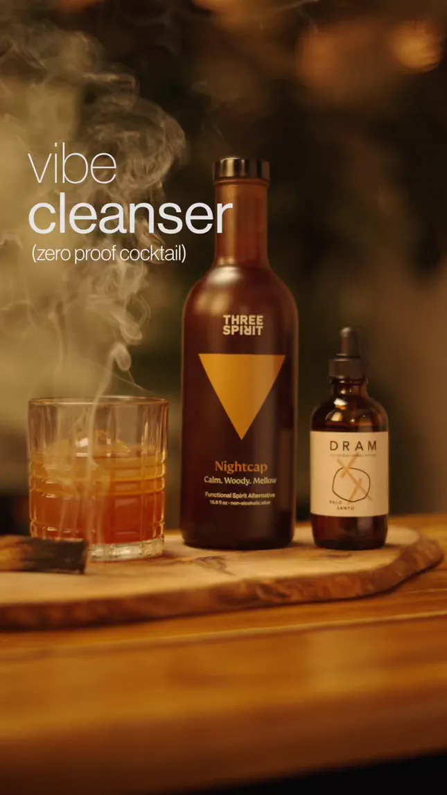 “Vibe Cleanser” 0% alcohol cocktail promo