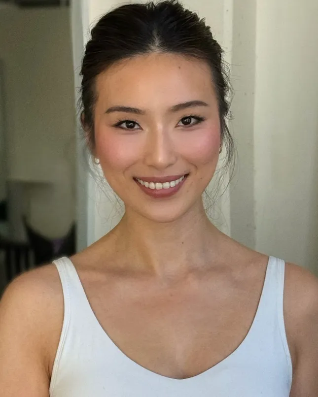Nina Park inspired bridal look