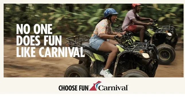 Carnival “Choose Fun” campaign.
