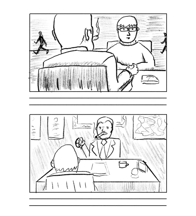 Storyboard for commercial