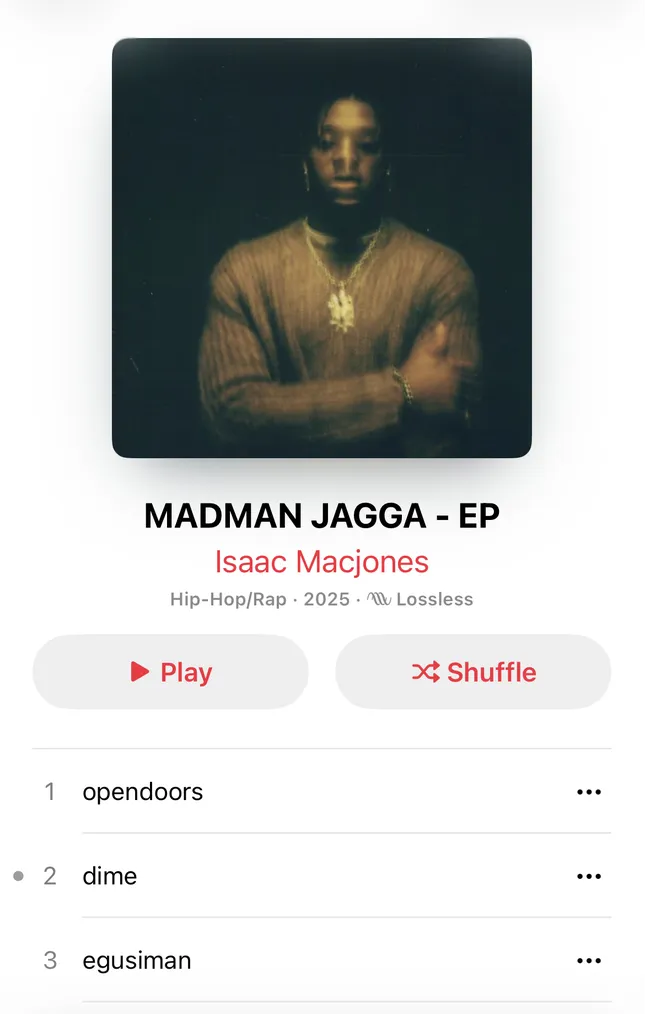 Isaac Macjones - Album Cover