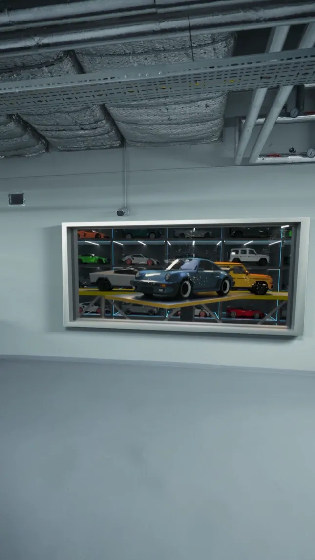 Car storage, VFX video for CRYSTAL CAR