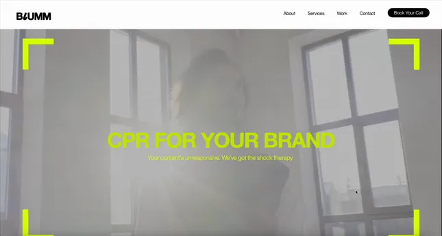 BLUMM Creative Website Revamp (Creative Agency)