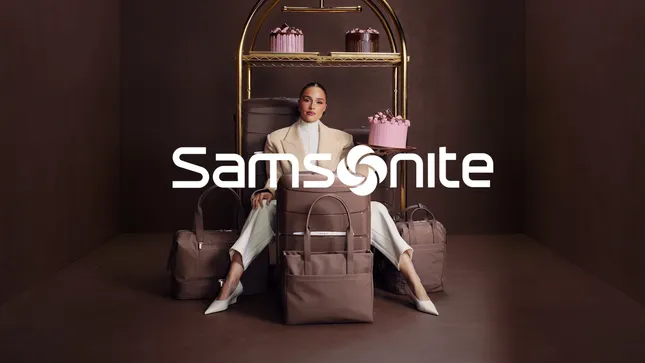 Samsonite x Olivia Culpo: Chocolate Mauve Collective