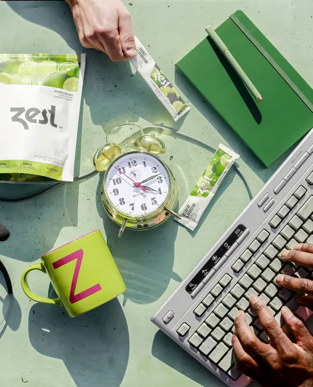 Zest Tea Flat-lay Campaign