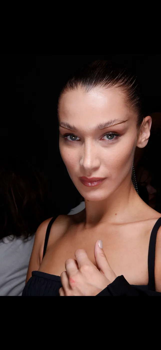 Terry Mugler with Bella Hadid