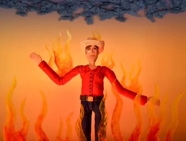 Big Tex On Fire