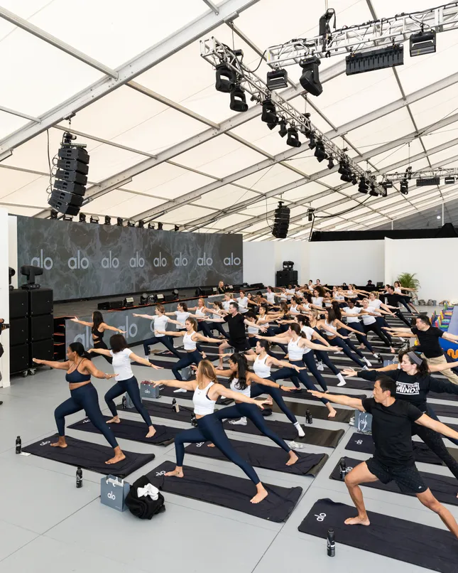 Alo Yoga Daily Sessions for Miami Art Week at SCOPE Art Show