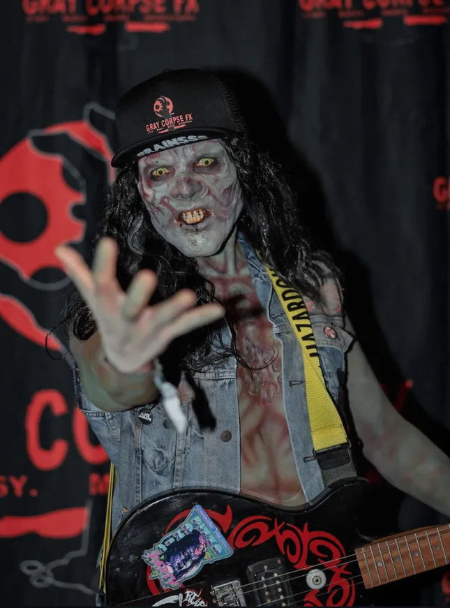 Zombie Musician SFX Prosthetic Makeup Creation