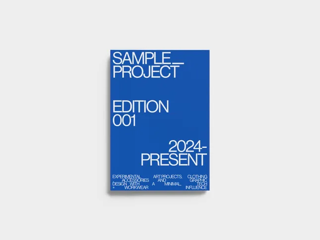 Sample__Project Book Dev. 001 (2024), Book Design