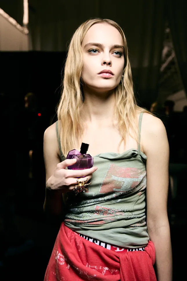 Diesel FW26 fragrances show backstage