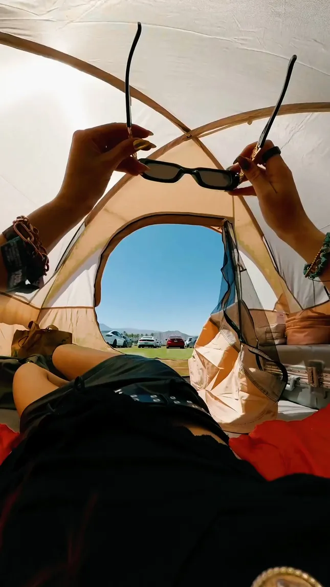 POV of Coachella - shot for coachellas media