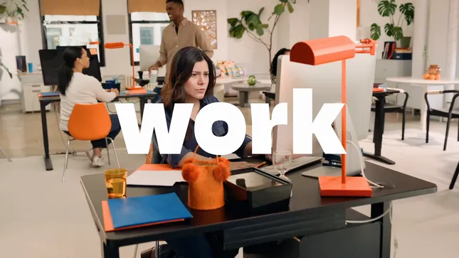 Work. Play. Blink. Relief.