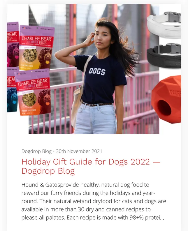 Gift Guide Blog for Dogdrop