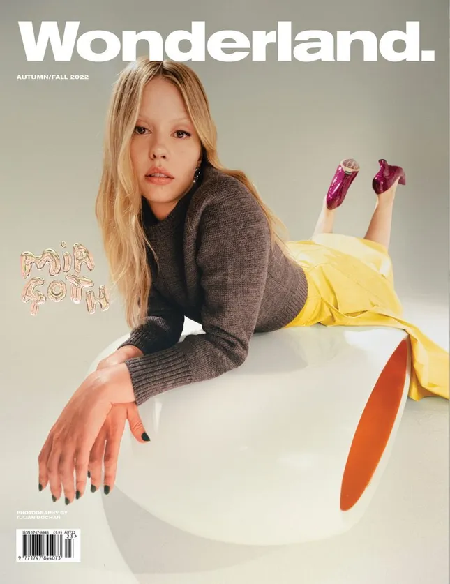 Mia Goth for the cover of Wonderland