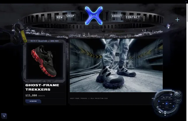 KINEX Shopify Design and Brand Concept