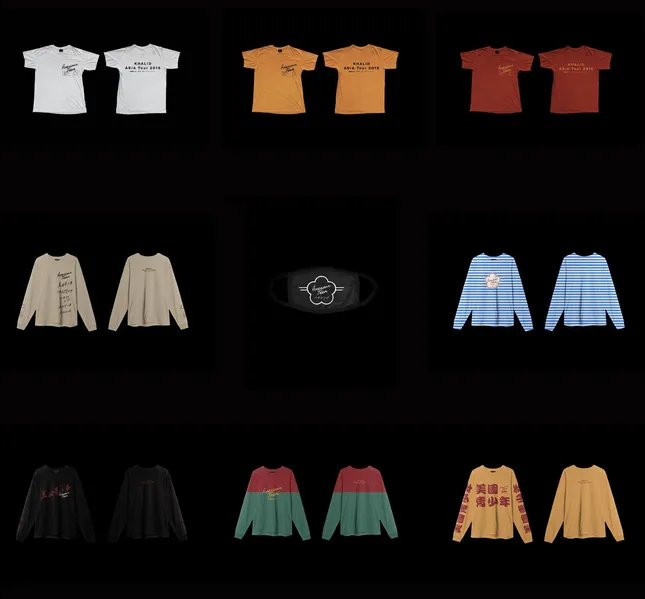 Khalid Asia Tour Merchandise Design