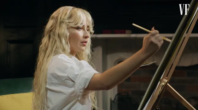 Vanity Fair: Sabrina Carpenter Paints Self Portrait