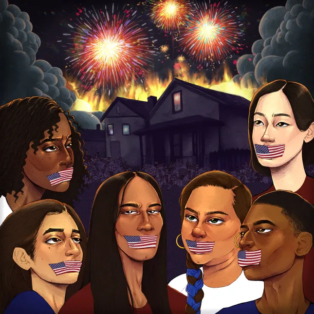 “Fourth of July beyond the fireworks” illustration for Illuminative
