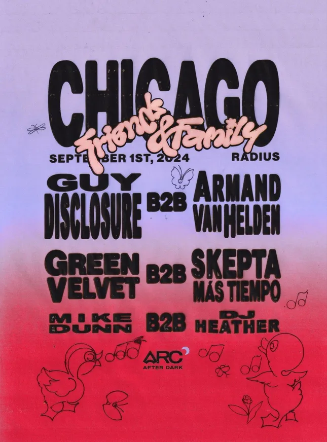 Disclosure: Friends & Family – Radius, Chicago Concert Poster