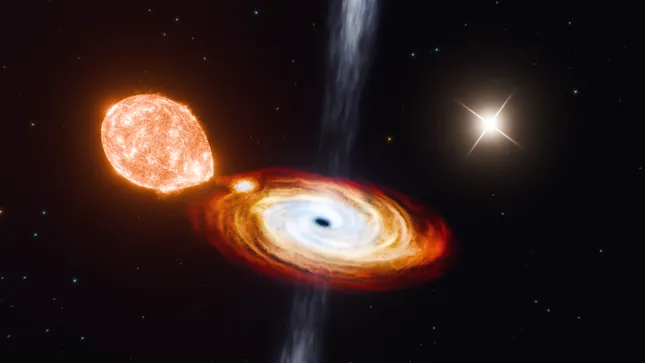 Black Hole Triple - 3D Scientific Illustration for MIT Researchers
