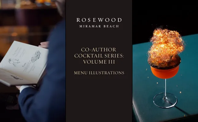 The Manor Bar Co-Author Cocktail Series Vol. III : Menu Illustrations