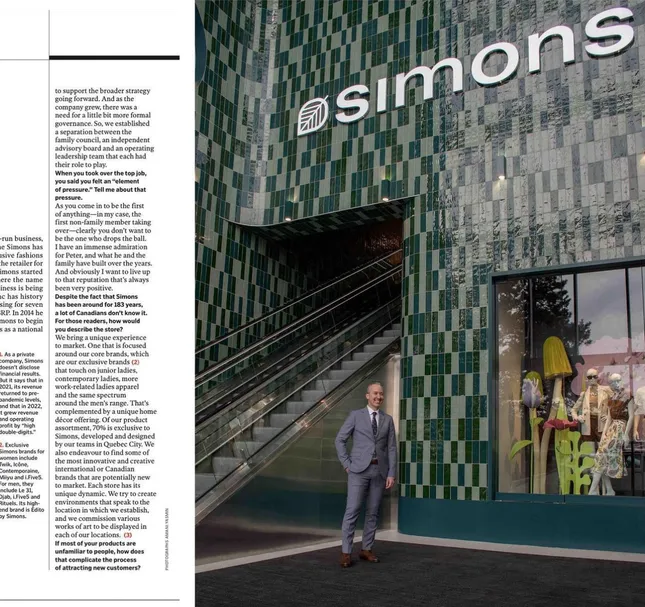 Globe and Mail/ Simons