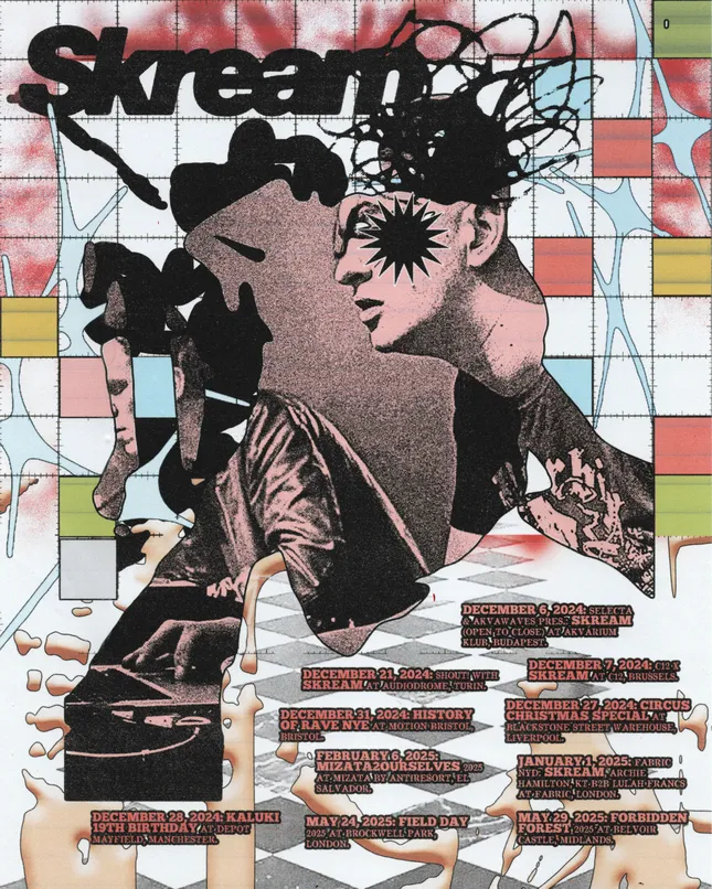 SKREAM - TOUR DATES POSTER