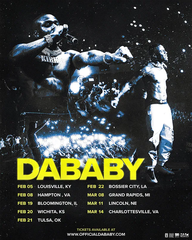 DaBaby - 2020 Tour Flyer