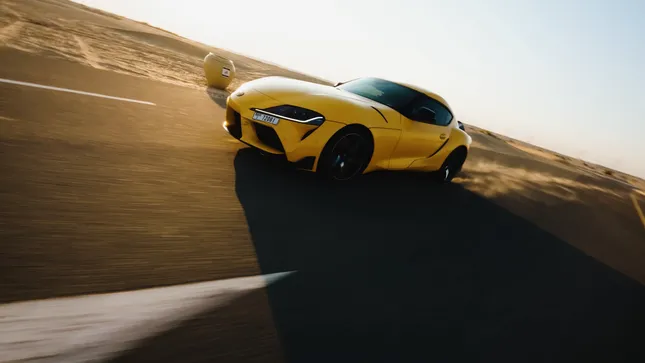 Toyota Supra desert ride