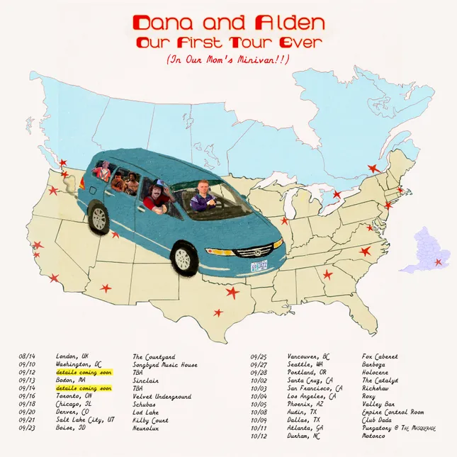 Dana and Alden (@gucci_pineapple): Our First Tour Ever — Poster & Merch Design