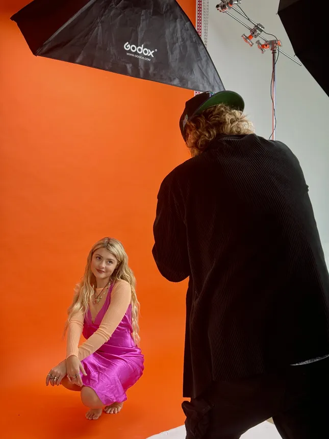 BTS for photoshoot | Annie OMalley