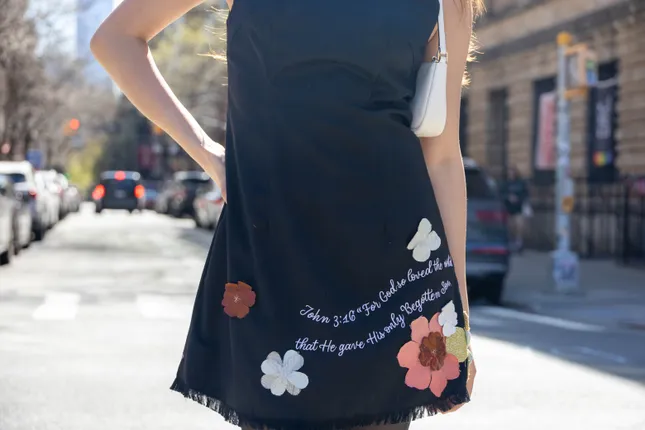 Outdoor photoshoot in NYC with Lost and Found Apparel