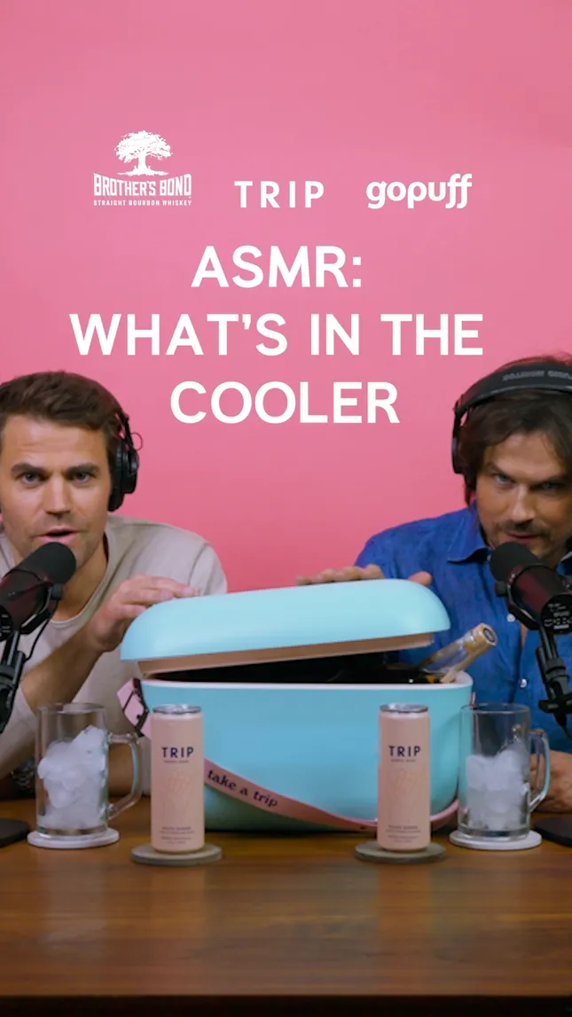 ASMR with Ian Somerhalder and Paul Wesley for Trip x Brothers Bond